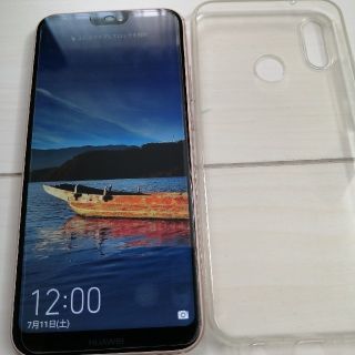 アンドロイド(ANDROID)のびび様専用　HUAWEI P20light　ピンク　SIMフリー　本体のみ(スマートフォン本体)