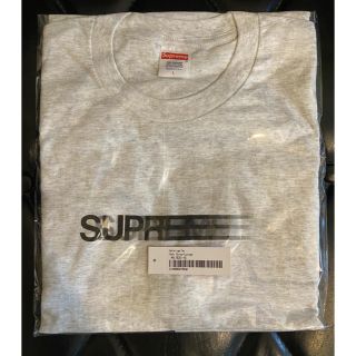 シュプリーム(Supreme)の【ステッカー付き】SUPREME 2020SSモーションロゴTシャツ L グレー(Tシャツ/カットソー(半袖/袖なし))