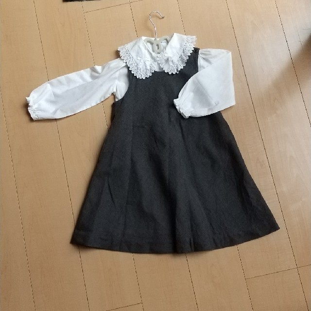 Ralph Lauren(ラルフローレン)のラルフローレン グレーワンピース110cm キッズ/ベビー/マタニティのキッズ服女の子用(90cm~)(ワンピース)の商品写真