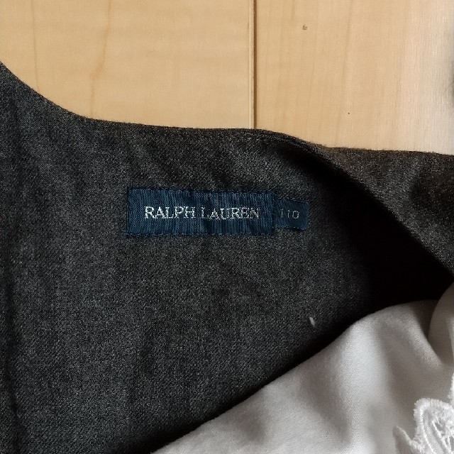 Ralph Lauren(ラルフローレン)のラルフローレン グレーワンピース110cm キッズ/ベビー/マタニティのキッズ服女の子用(90cm~)(ワンピース)の商品写真