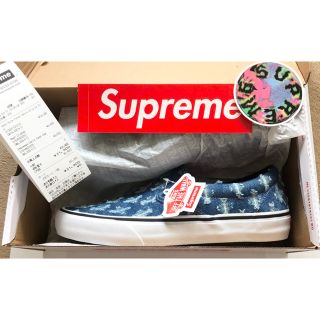 シュプリーム(Supreme)のSupreme®/Vans® Hole Punch Denim Slip-On(スニーカー)