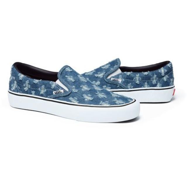 29cm Supreme Vans Denim Slip-on 青 国内正規品