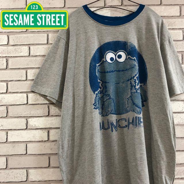 【楽天スーパーセール】 セサミストリートクッキーモンスター半袖Tシャツトップス可愛いオシャレ希少レア