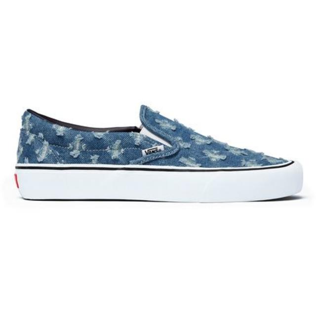 Supreme(シュプリーム)の26.5cm Supreme Vans Denim Slip-on 青 国内 メンズの靴/シューズ(スニーカー)の商品写真