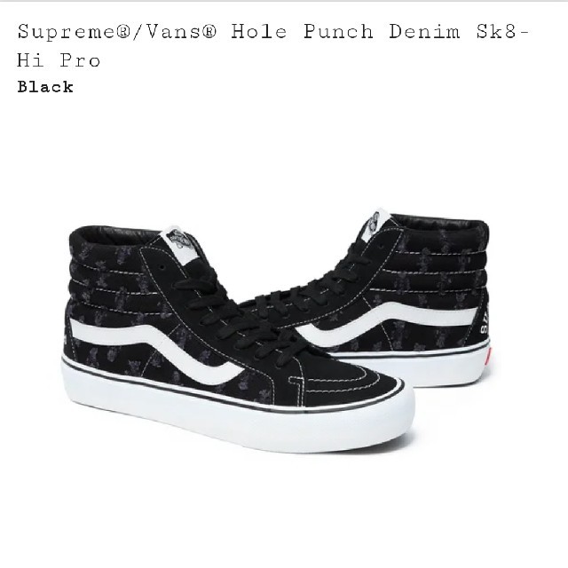 BlackSIZE(28cm)Supreme®/Vans® スケハイ黒