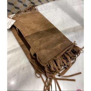 ドゥーズィエムクラス(DEUXIEME CLASSE)の【新品タグ付き】MUSE de Deuxième Classeフリンジbag(トートバッグ)