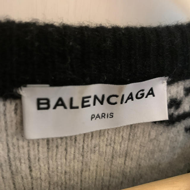 Balenciaga(バレンシアガ)のBALENCIAGA ブラック　ロゴニット　セーター メンズのトップス(ニット/セーター)の商品写真