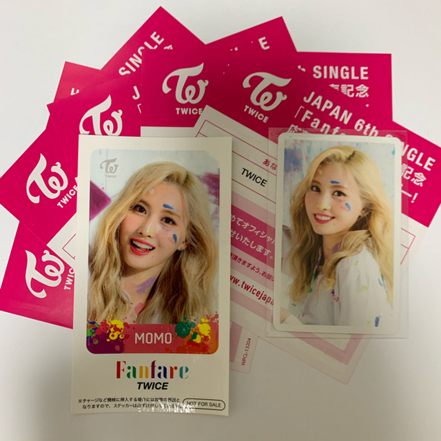 ぽぽたん様専用 TWICE fanfare モモサナツウィトレカ ICステッカー 新