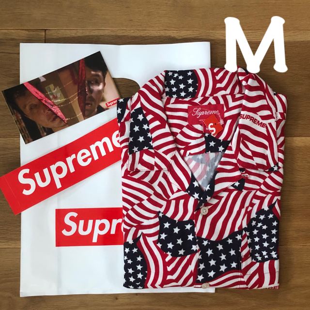 ★ Mサイズ ★ Supreme Flags Rayon S/S Shirt
