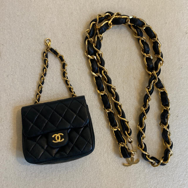 CHANEL シャネル ミニポーチ ミニバッグ チェーン 紙袋