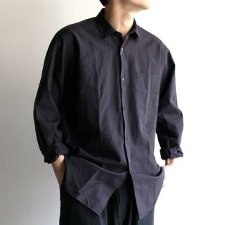 コモリ(COMOLI)のcomoliシャツ　NAVY (2)(シャツ)