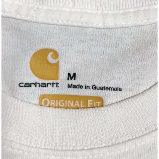 carhartt(カーハート)のcarhartt Tシャツ白 Mサイズ メンズのトップス(Tシャツ/カットソー(半袖/袖なし))の商品写真