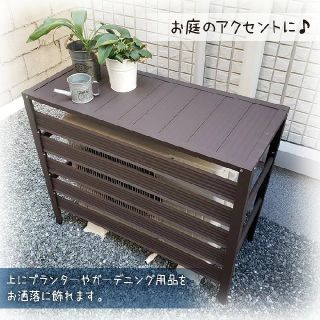 【新品】アルミ製 室外機カバー 室外機 カバー アルミ エアコン室外機カバー (日用品/生活雑貨)