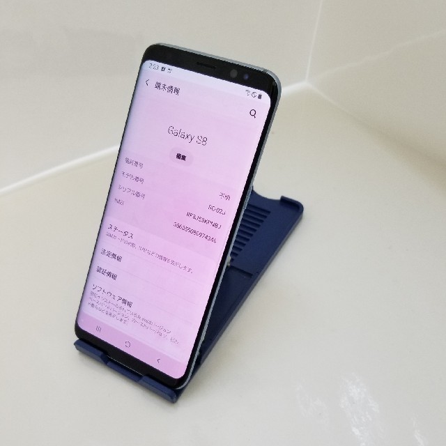 SAMSUNG(サムスン)の422 docomo SC-02J Galaxy S8 ジャンク スマホ/家電/カメラのスマートフォン/携帯電話(スマートフォン本体)の商品写真