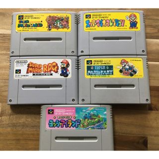 スーパーファミコン(スーパーファミコン)のスーパーファミコン　マリオ　5本セット(家庭用ゲームソフト)