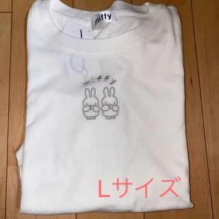 ミッフィー刺繍TシャツL　miffy　刺繍　アベイル　しまむら(Tシャツ(半袖/袖なし))