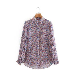 ザラ(ZARA)の1921＊S/S レトロ 花柄 シャツ ブラウス(シャツ/ブラウス(長袖/七分))