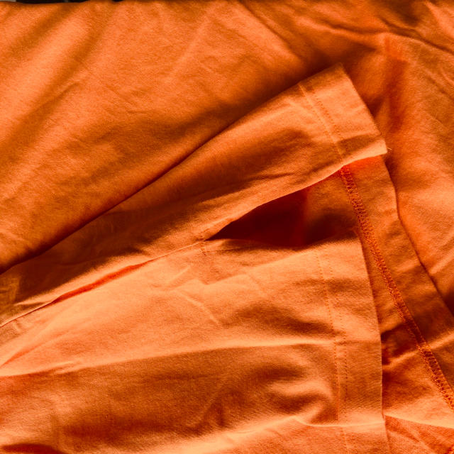 ANREALAGE(アンリアレイジ)のアンリアレイジ　オレンジTシャツ メンズのトップス(Tシャツ/カットソー(半袖/袖なし))の商品写真