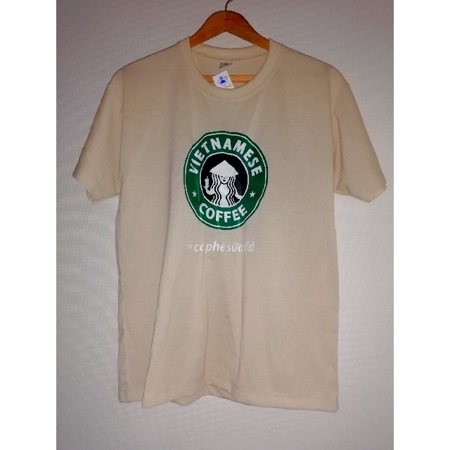 スタバ風　ベトナム　Tシャツ　ユニセックスM メンズのトップス(Tシャツ/カットソー(半袖/袖なし))の商品写真