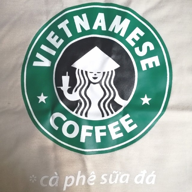 スタバ風　ベトナム　Tシャツ　ユニセックスM メンズのトップス(Tシャツ/カットソー(半袖/袖なし))の商品写真