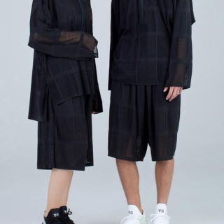 Y-3 メッシュハーフパンツ