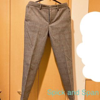 スピックアンドスパン(Spick & Span)の【美品】Spick and Span ＊ タックパンツ(クロップドパンツ)