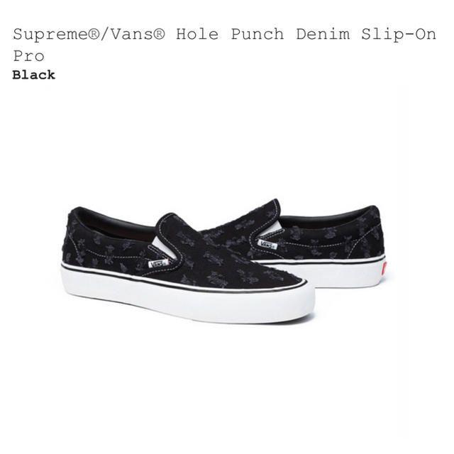 Supreme®/Vans® Hole Punch Denim Slip-On