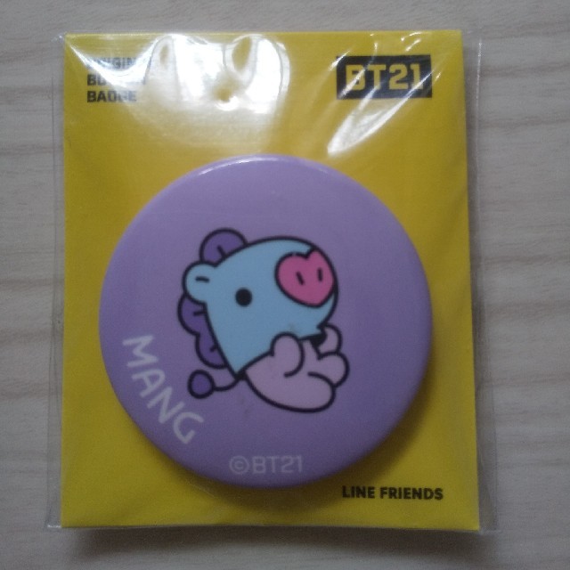 防弾少年団(BTS)(ボウダンショウネンダン)のBT21 LINE FRIENDS 缶バッチ(MANG) エンタメ/ホビーのタレントグッズ(アイドルグッズ)の商品写真