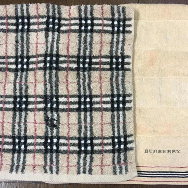 BURBERRY(バーバリー)のバーバリー フェイスタオル　2枚セット インテリア/住まい/日用品の日用品/生活雑貨/旅行(タオル/バス用品)の商品写真