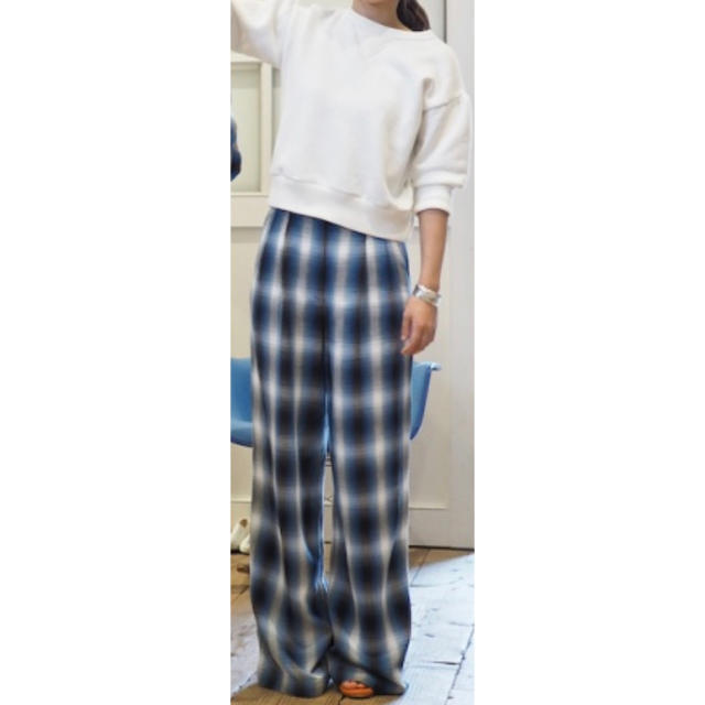 PHEENY(フィーニー)のpheeny rayon ombre check tack sracks レディースのパンツ(カジュアルパンツ)の商品写真