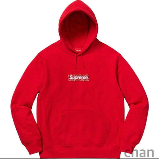 Supreme Bandana Box Logo Hooded Red L