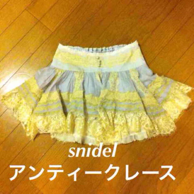 SNIDEL(スナイデル)の春物！スナイデルレーススカート レディースのスカート(ミニスカート)の商品写真