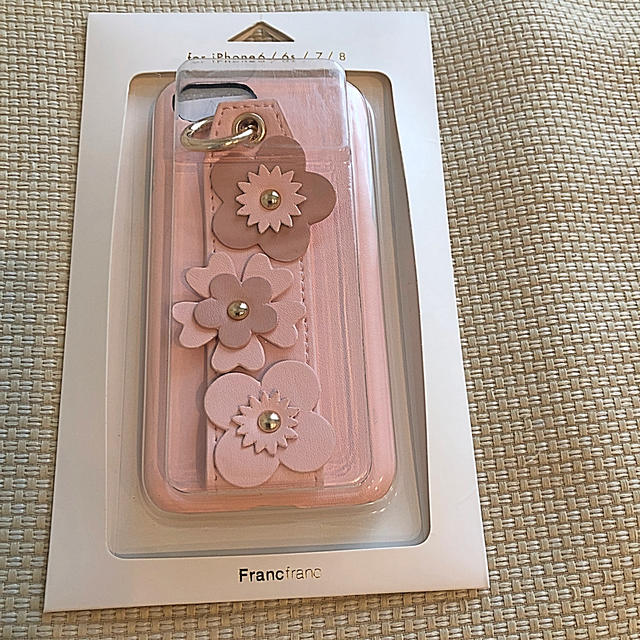 Francfranc(フランフラン)の新品！フランフラン　iPhone 6 6S 7 8ケース　ピンク スマホ/家電/カメラのスマホアクセサリー(iPhoneケース)の商品写真