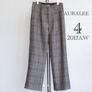 コモリ(COMOLI)の専用　AURALEE GLEN CHECK WIDE SLACKS(スラックス)