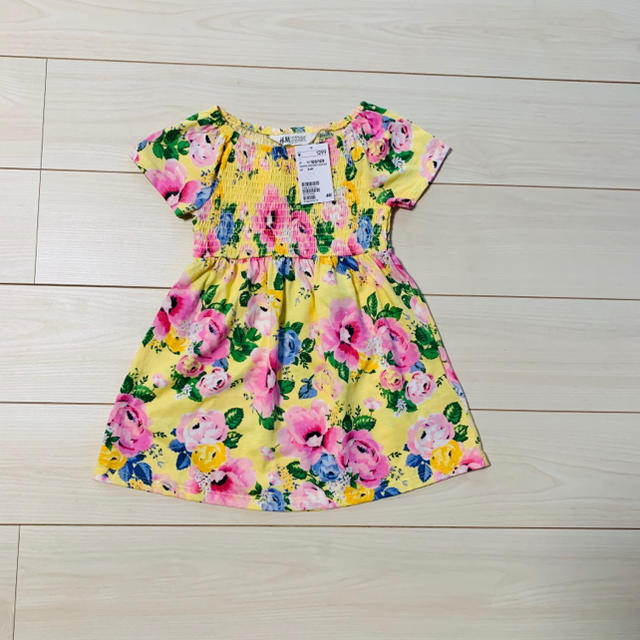 H&M(エイチアンドエム)の新品♡花柄ワンピース 100 キッズ/ベビー/マタニティのキッズ服女の子用(90cm~)(ワンピース)の商品写真