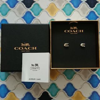 コーチ(COACH)のCOACH ピアス F54498 シルバー ストーン(ピアス)