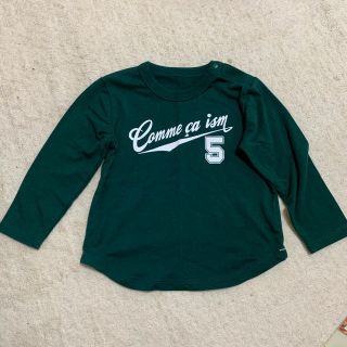 コムサイズム(COMME CA ISM)のコムサイズム　長袖Tシャツ　90cm  グリーン(Tシャツ/カットソー)