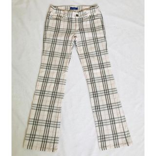 バーバリーブルーレーベル(BURBERRY BLUE LABEL)のバーバリー チェックパンツ(カジュアルパンツ)