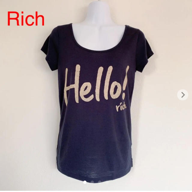 rich(リッチ)のRich Tシャツ（ネイビー） メンズのトップス(Tシャツ/カットソー(半袖/袖なし))の商品写真