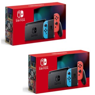 ニンテンドースイッチ(Nintendo Switch)の【2台セット】Nintendo Switch ネオンカラー(家庭用ゲーム機本体)