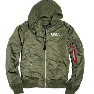 アルファインダストリーズ(ALPHA INDUSTRIES)のアルファインダストリーズ ★ XL ナサ L-2B ボンバージャケット MA-1(フライトジャケット)