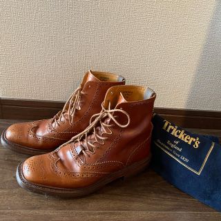 トリッカーズ(Trickers)の断捨離祭り大大幅最終値下げ！英国★トリッカーズ　カントリーブーツ　専用袋あり(ブーツ)