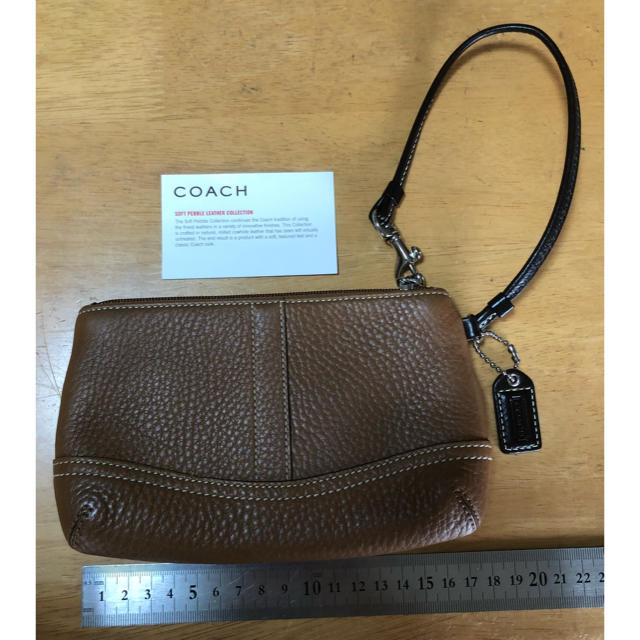 COACH(コーチ)のコーチ　レザー　ポーチ レディースのファッション小物(ポーチ)の商品写真