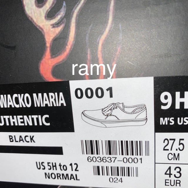 WACKO MARIA(ワコマリア)の27.5cm WACKO MARIA vans AUTHENTIC メンズの靴/シューズ(スニーカー)の商品写真