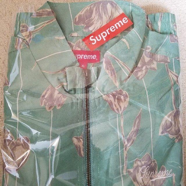 【XL】Supreme Floral Silk Track Jacket