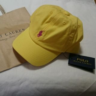 ポロラルフローレン(POLO RALPH LAUREN)のラルフローレン キャップ 黄色53cm (帽子)