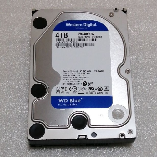 WD HDD 4TB ＋ 玄人志向HDDケース