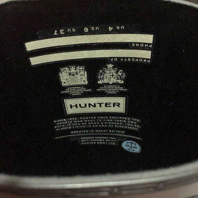 HUNTER(ハンター)のHUNTER ハンター　レインブーツ　ブラック　23 レディースの靴/シューズ(レインブーツ/長靴)の商品写真