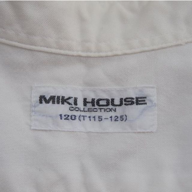 mikihouse(ミキハウス)のミキハウス　ホワイトシャツ　120㎝　フォーマル キッズ/ベビー/マタニティのキッズ服男の子用(90cm~)(ブラウス)の商品写真