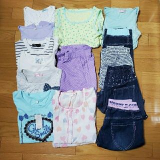 シマムラ(しまむら)の140～160女の子夏服14点まとめ売り　未使用あり(Tシャツ/カットソー)